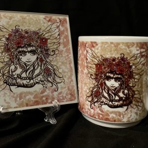 10oz Garden Sprite/Fairy Mug & Glass Coaster