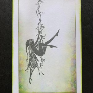 2 x Hand made fairy pictures