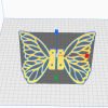 Fairy Wing1 (inc Flat Bracket for fixing) 3D Print - Image 3