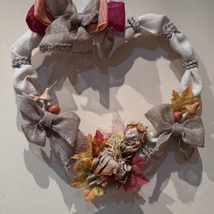 Sleeping fairy and toadstool wreath