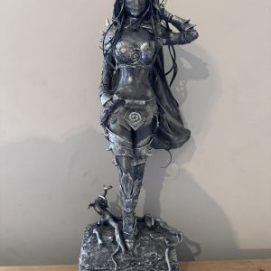 ‘Sylvanna’ Dark Elf Mixed Media Sculpture