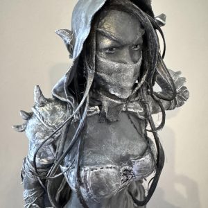 ‘Sylvanna’ Dark Elf Mixed Media Sculpture